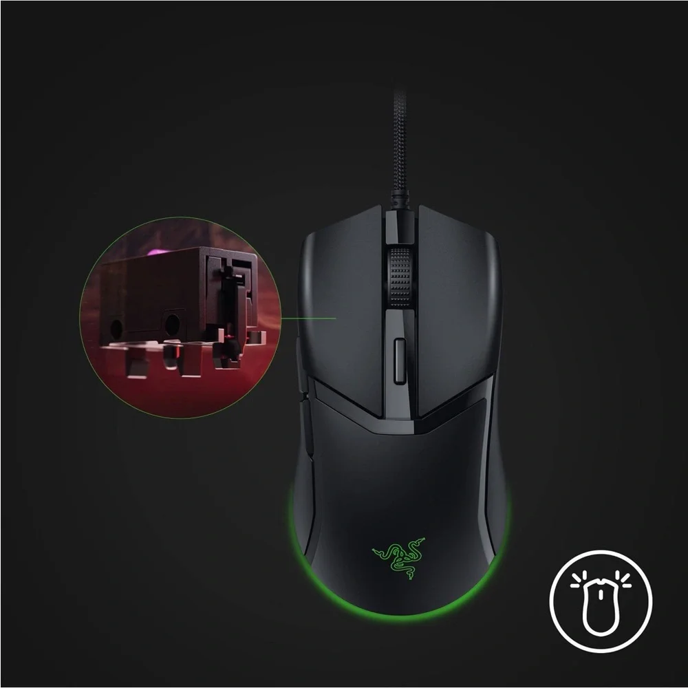 Razer Cobra Customizable Wired Gaming Mouse with Chroma RGB lighting - Black